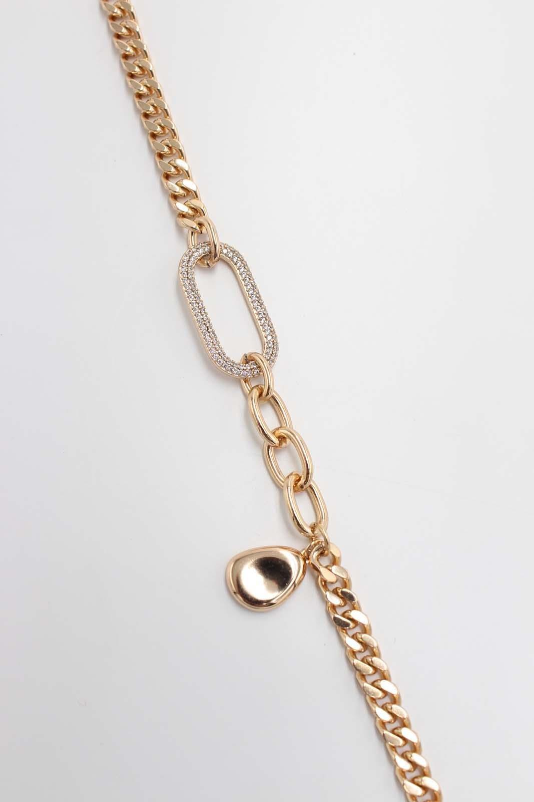Taşlı Gold Bileklik