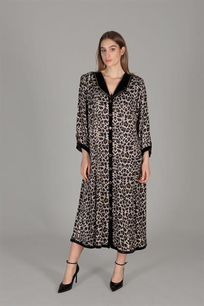 Gömwithk Neck Floş Empirme Dress