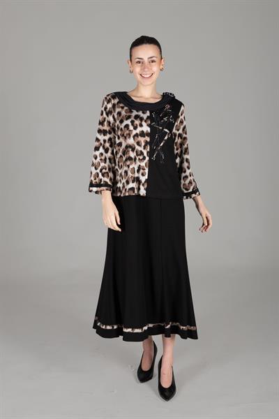 Kayık Yaka Örme Elbise