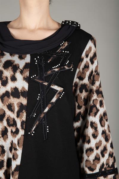 Kayık Yaka Örme Elbise