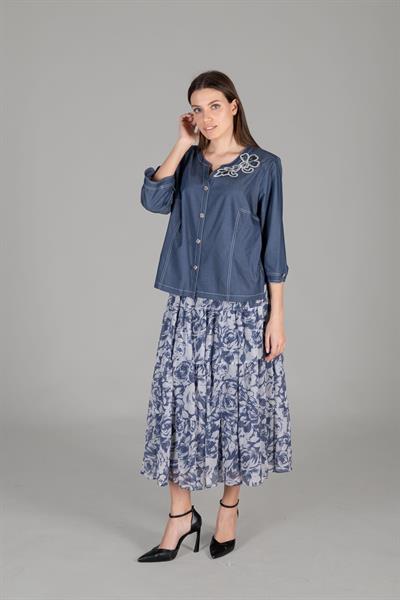 Kot Blouse + Skirt Takım