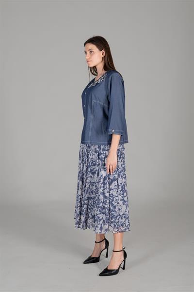 Kot Blouse + Skirt Takım