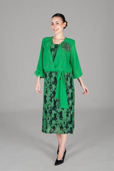 V Kesim Bolero Elbise