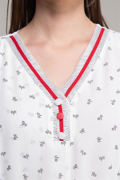 V Yaka Barutçu Empirme Elbise