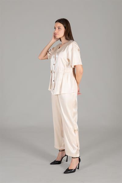 V Yaka Ceket + Pantolon Takım