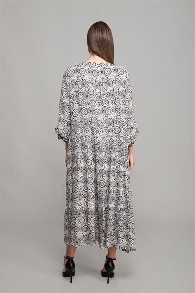 V Yaka Demor Empirme Elbise