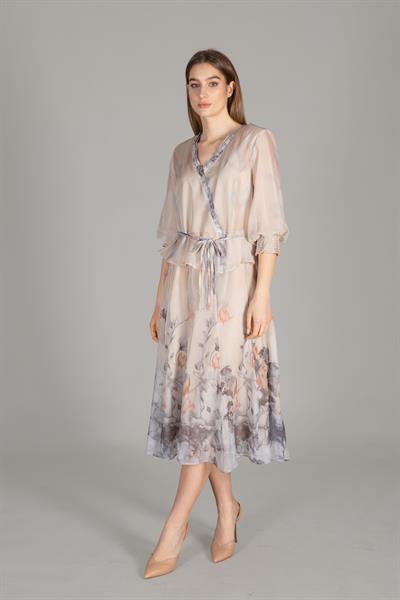 V Yaka Empirme Elbise