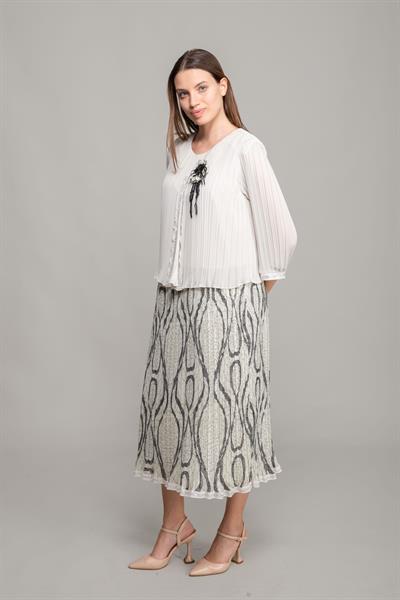 V Yaka Empirme Elbise