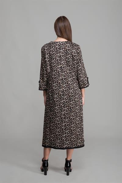 V Yaka Örme Empirme Elbise