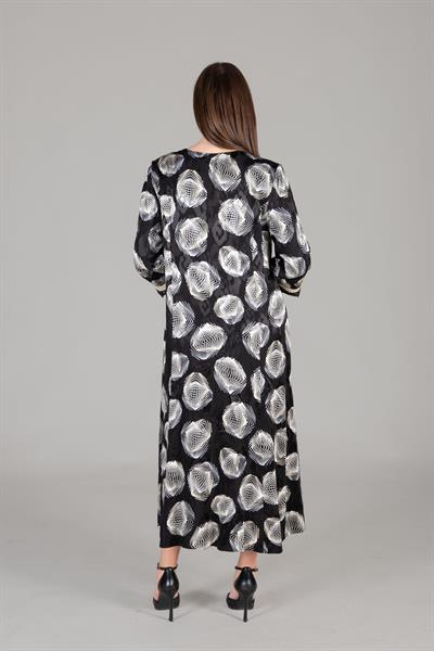 V Yaka Saten Empirme Elbise