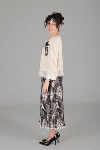 V Yaka Yoryo Empirme Elbise