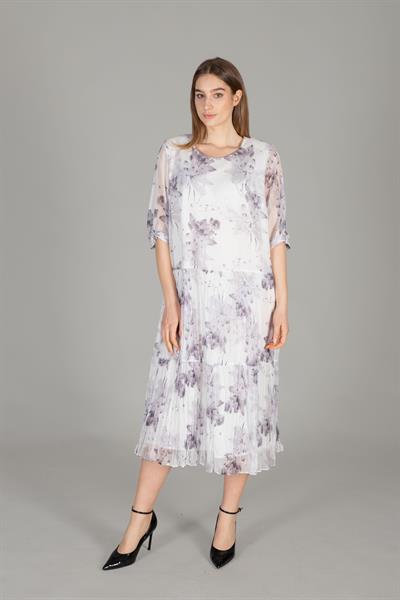 Yuvarlak Yaka Ceketli Elbise