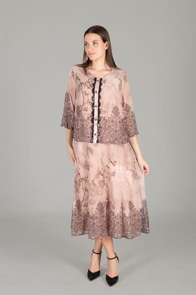 Round Neck Empirme Dress