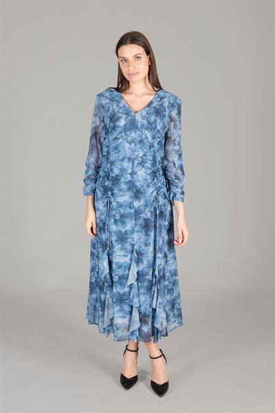 Yuvarlak Yaka Empirme Elbise