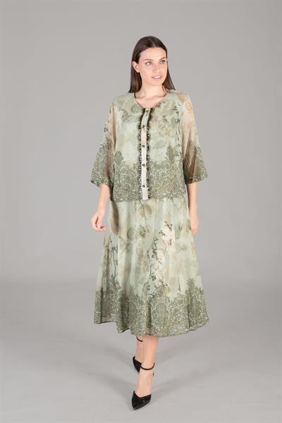 Round Neck Empirme Dress