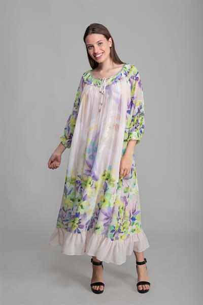 Yuvarlak Yaka Empirme Elegant Elbise