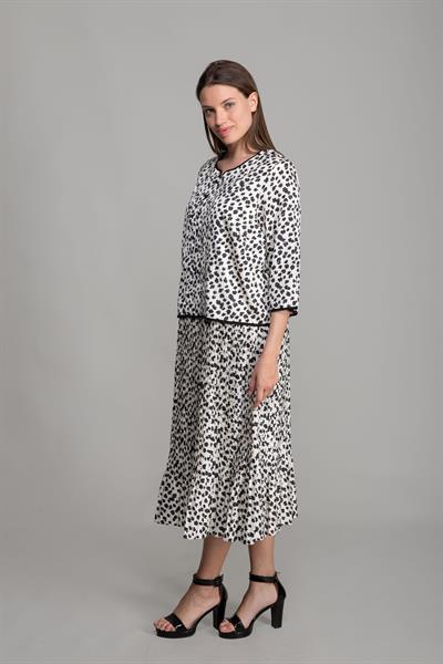 Yuvarlak Yaka Simli Krep Empirme Elbise