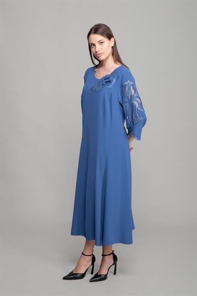 Yuvarlak Yaka Suzanna Elbise