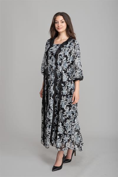 Yuvarlak Yaka Yoryo Empirme Elbise