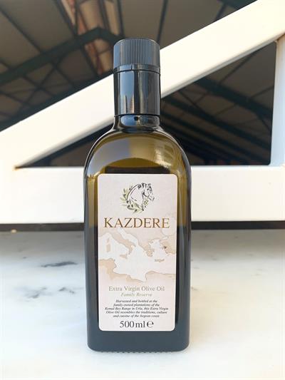 KAZDERE Erken Hasat Soğuk Sıkım Natürel Sızma Zeytinyağı 500 ml 