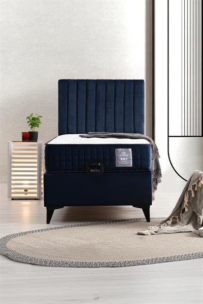 Calina Yatak Baza Başlık Seti- Lacivert