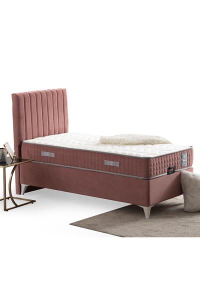 Calina Yatak Baza Başlık Seti- Pudra Pembe