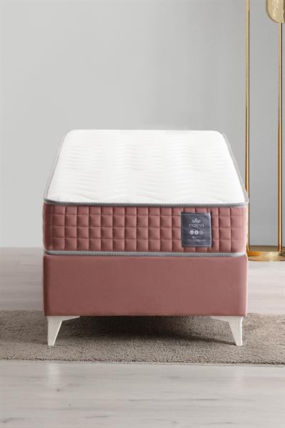 Calina Yatak Baza Başlık Seti- Pudra Pembe