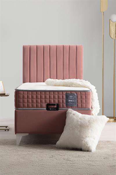 Calina Yatak Baza Başlık Seti- Pudra Pembe