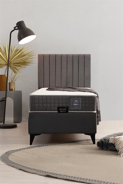 Calina Yatak Baza Başlık Seti- Antrasit 