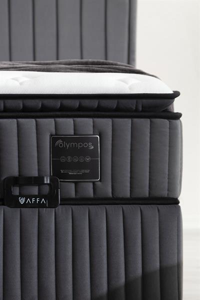 Olympos Konforlu Torba Yay Sistemli Yatak Geniş Hacimli Baza Başlık Seti