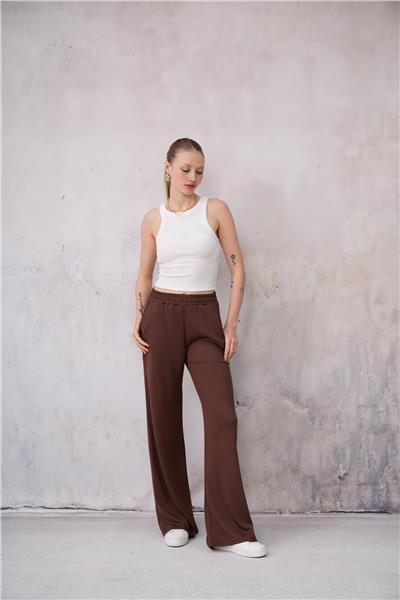 Kadın Geniş Pantolon Modal Kumaş