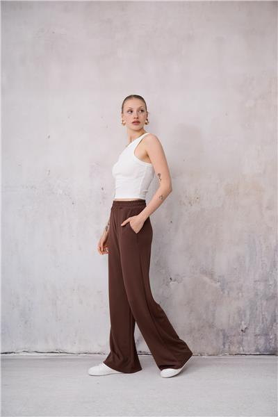 Kadın Geniş Pantolon Modal Kumaş