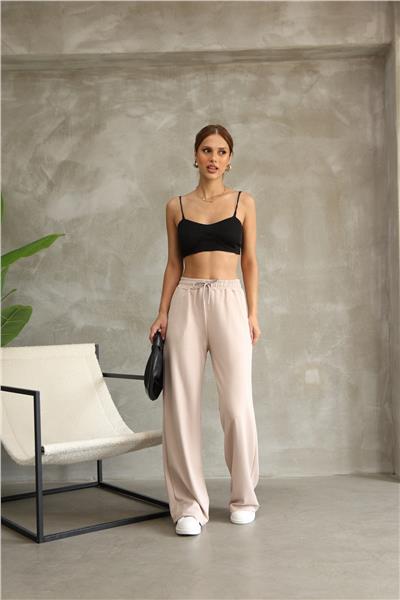 Kadın Geniş Pantolon Modal Kumaş Soft Touche Eşofman