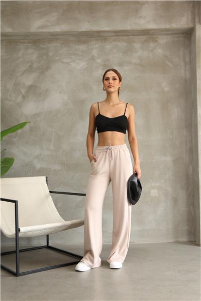 Kadın Geniş Pantolon Modal Kumaş Soft Touche Eşofman