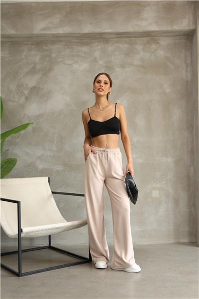 Kadın Geniş Pantolon Modal Kumaş Soft Touche Eşofman