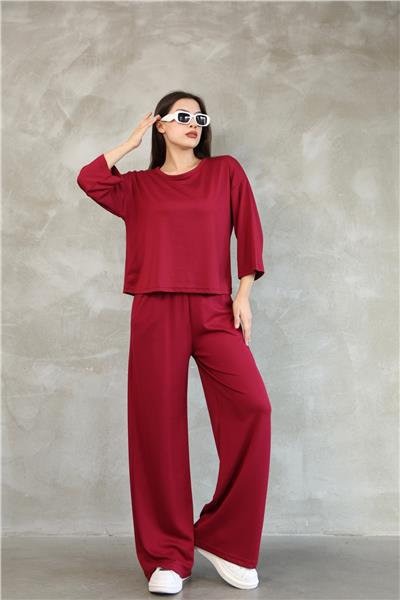 Kadın Modal Eşofman Takımı Soft Touche Kısa Kol Cepli Pantolon Takım