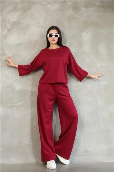 Kadın Modal Eşofman Takımı Soft Touche Kısa Kol Cepli Pantolon Takım