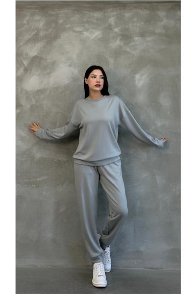 Kadın Modal Scuba Mevsimlik Eşofman Takımı – Soft Touche, Oversize Spor 25503