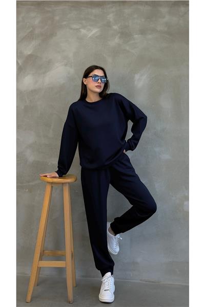 Kadın Modal Scuba Mevsimlik Eşofman Takımı – Soft Touche, Oversize Spor 25503