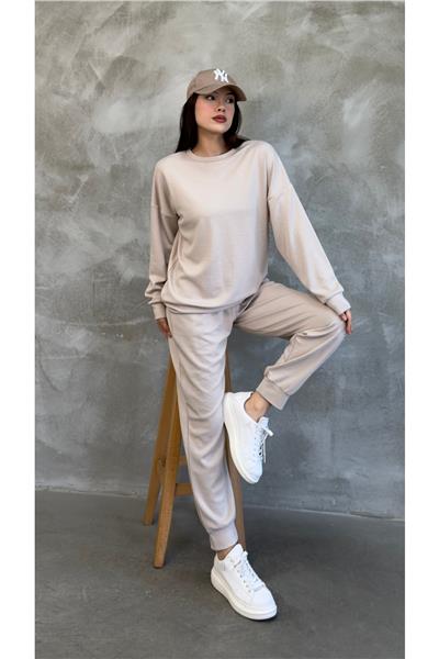 Kadın Modal Scuba Mevsimlik Eşofman Takımı – Soft Touche, Oversize Spor 25503