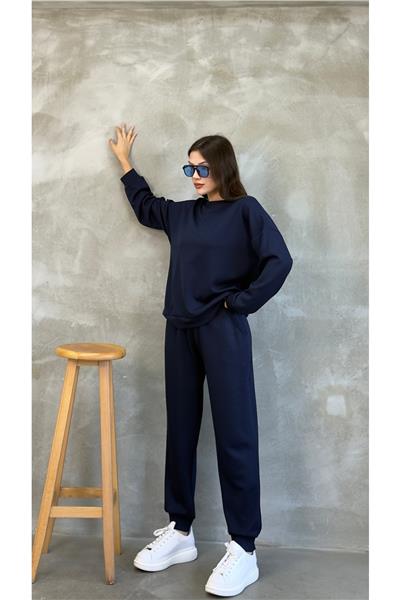 Kadın Modal Scuba Mevsimlik Eşofman Takımı – Soft Touche, Oversize Spor 25503