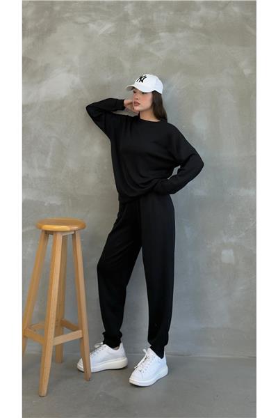 Kadın Modal Scuba Mevsimlik Eşofman Takımı – Soft Touche, Oversize Spor 25503