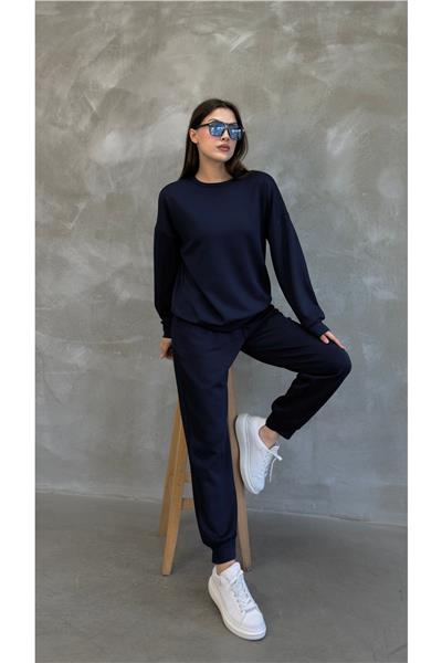 Kadın Modal Scuba Mevsimlik Eşofman Takımı – Soft Touche, Oversize Spor 25503