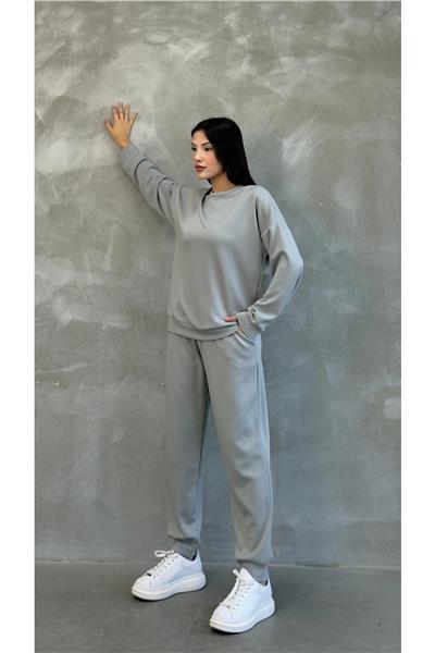 Kadın Modal Scuba Mevsimlik Eşofman Takımı – Soft Touche, Oversize Spor 25503
