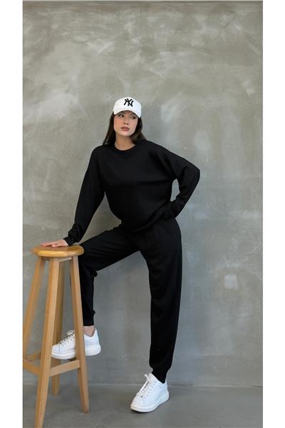 Kadın Modal Scuba Mevsimlik Eşofman Takımı – Soft Touche, Oversize Spor 25503