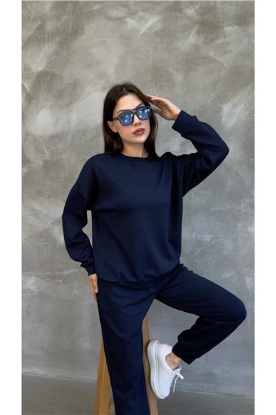Kadın Modal Scuba Mevsimlik Eşofman Takımı – Soft Touche, Oversize Spor 25503