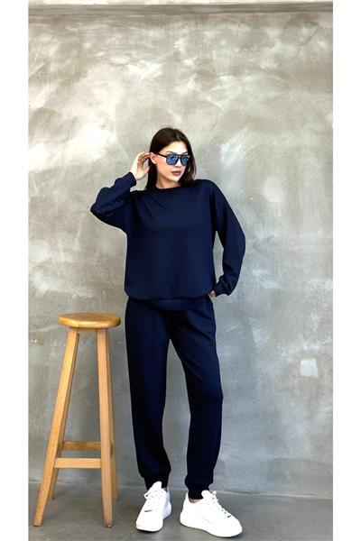 Kadın Modal Scuba Mevsimlik Eşofman Takımı – Soft Touche, Oversize Spor 25503