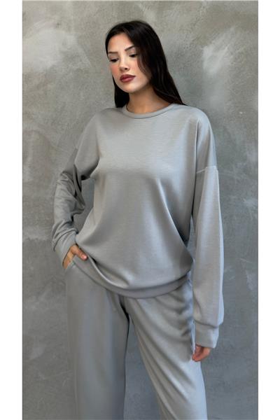 Kadın Modal Scuba Mevsimlik Eşofman Takımı – Soft Touche, Oversize Spor 25503