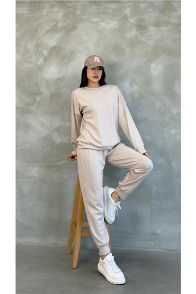 Kadın Modal Scuba Mevsimlik Eşofman Takımı – Soft Touche, Oversize Spor 25503