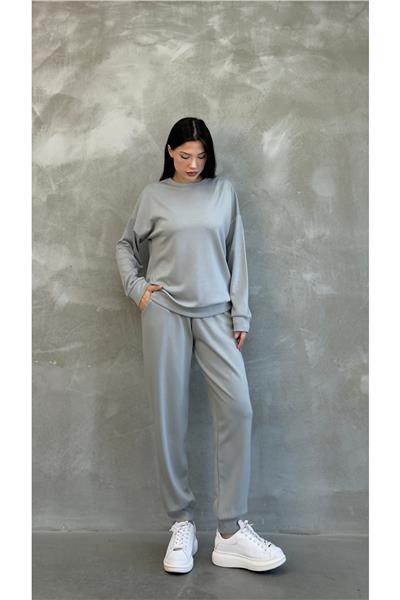 Kadın Modal Scuba Mevsimlik Eşofman Takımı – Soft Touche, Oversize Spor 25503